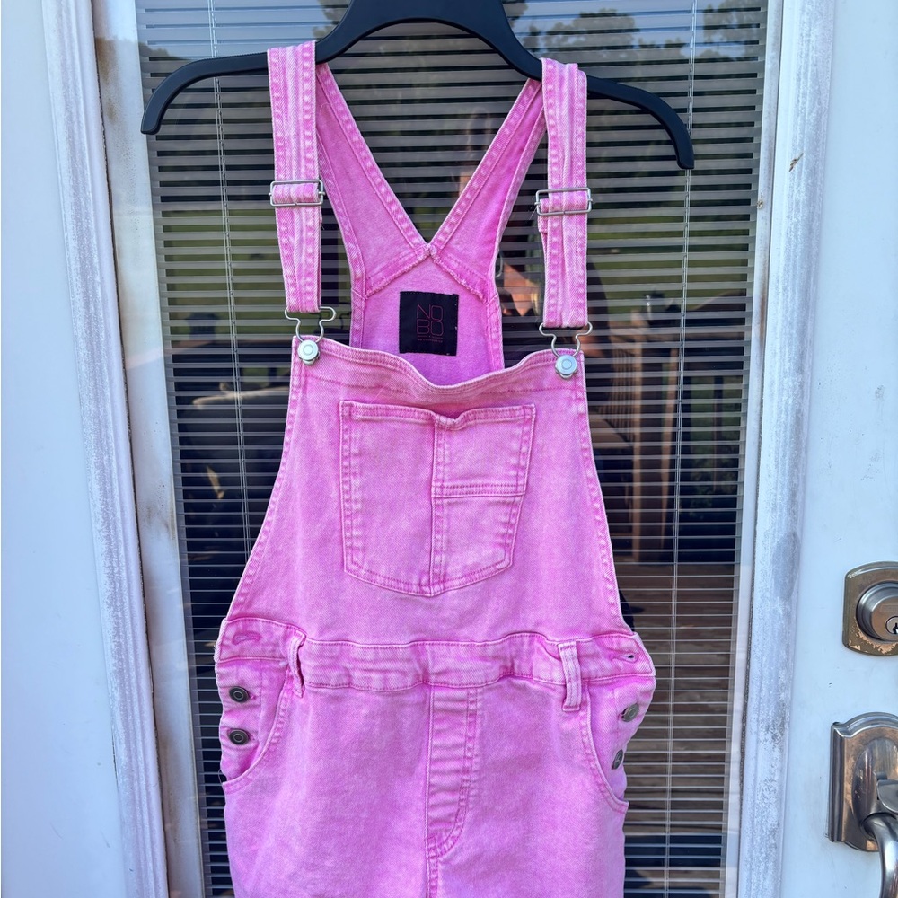 NOBO Pink Denim Overalls